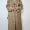 Kashmiri Plain Men Tweed Light Brown Gown | Bathrobe for Winter