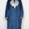 Dark BlueIqra Velvet Loose Pheran with Zari Tilla Work