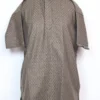 Omar Light Grey Kashmiri Check Pheran in Tweed Wool for Boys (8-9 years)