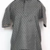 Kids Grey Kashmiri Check Lakeer Yaseen Pheran in Tweed Wool (6-7 years)
