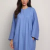 Powder Blue Sitara Plain Cashmilon Pheran