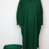 Plain 2pc Pheran Set in Green Cashmilon Wool