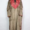 Zehra Kashmiri Aari Work Loose Pheran in Brown Velvet
