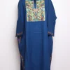 Aari Embroidered Blue Loose Pheran Shama in Cashmilon Wool