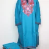 Ferozi 2pc Pheran Set Wahida with Aari Embroidery in Cashmilon Wool