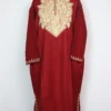 Areeshah Maroon Pheran with Aari Embroidery in Cashmilon Wool
