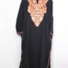 Aari Embroidery Black Hazratbal Pheran in Cashmilon Wool