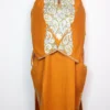 Wasiyat Mustard Cashmilon Wool Pheran with Sleeve Point Aari Embroidery