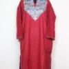 Kashmiri Pink Mohabbat Pheran in Cashmilon Wool with Aari Work