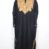 Waqar Black Cashmilon Wool Black Pheran with Aari Embroidery