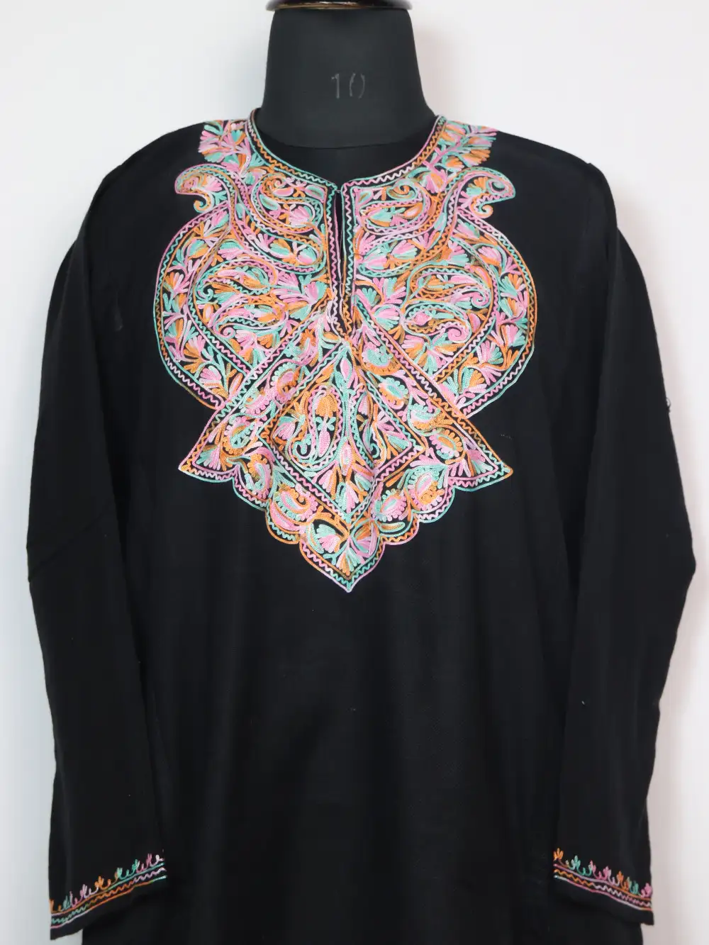 Silsila Cashmilon Wool Pheran with Aari Embroidery - Image 2