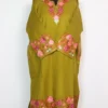 Pear Green Pheran in Cashmilon Wool with Aari Work Gulmarg