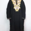 Haya Black Pheran in Cashmilon Wool with Aari Work