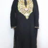 Black Pheran in Cashmilon Wool with Aari Embroidery Shifa
