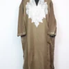 Brown Nishat Cashmilon Wool Pheran with Zari Embroidery