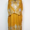 Haya Mustard Pheran in Cashmilon Wool with Sleeve and Border Zari Work