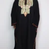 Jashn-e-Rekhta Black Pheran in Cashmilon Wool with Aari Work