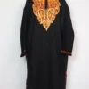Black Pheran in Cashmilon Wool with Aari Embroidery Jashn-e-Rekhta
