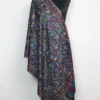 Woolen Blue Stole Amina in Kani Weaving for Women