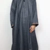 Dark Blue Kashmiri Check Box Tweed Pheran Akram for Men