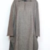 Brown Kashmiri Check Box Tweed Pheran for Boys