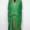 Woolen Green Pheran with Hand Sozni Embroidery in Raffal Safa