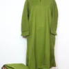 Kashmiri Green Plain 2pc Pheran Set in Cashmilon Wool