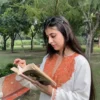 Qudrat White Cashmilon Aari Embroidered Pheran