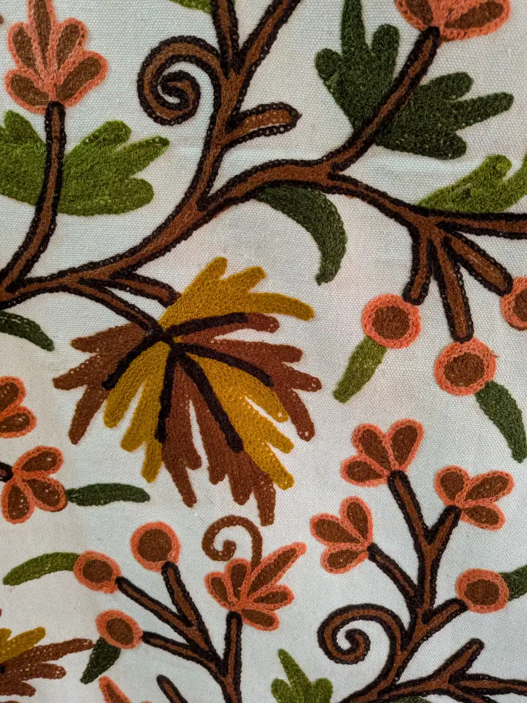 Kashmiri Fridge Cover With Crewel Embroidery - Image 8