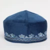 Ruba Kashmiri Royal Blue Velvet Cap with Aari Work