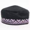Kashmiri Black Velvet Cap with Aari Work Nageen