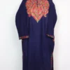 Mehreen Blue Pheran in Cashmilon Wool with Aari Work
