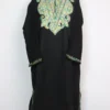 Black Embroidred Pheran in Cashmilon Wool with Aari Nahiya