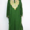 Forest Green Pheran Sultana with Aari Work in Cashmilon Wool