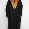 Black Embroidered Pheran Zunaira in Cashmilon Wool with Aari