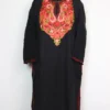 Jannat Black Pheran in Cashmilon Wool with Aari Embroidery