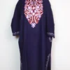 Habiba Pheran Dark Blue with Aari Work in Cashmilon Wool