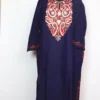 Midnight Blue Skoon Pheran in Cashmilon Wool with Aari Work