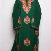 Green Cashmilon Wool Pheran with Booti Samirah Aari Embroidery