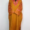 Mustard Pheran Haya in Cashmilon Wool with Sleeve Jaal Aari Work