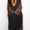 Embroidered Black Pheran in Cashmilon Wool with Sleeve Jaal Aari Yusra
