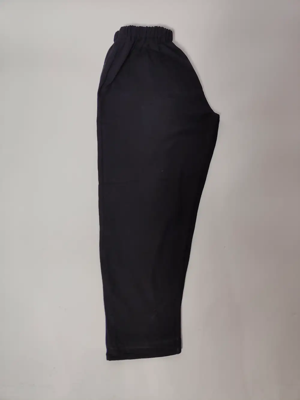 Black Plain Woolen Trouser in Cashmilon - Image 2