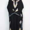 Black Woolen Pheran Laila in Cashmilon with Designer Bootis Aari and Zari Work