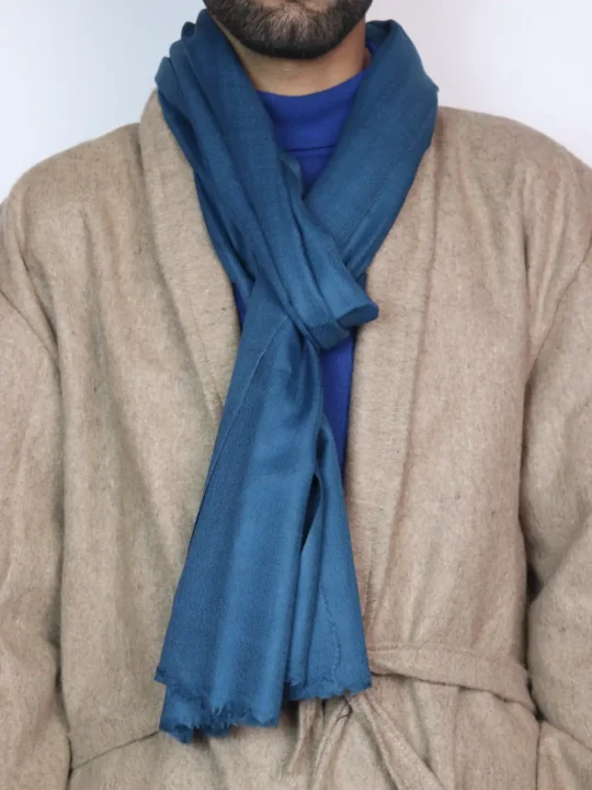 Blue Wool Muffler for both Men and Women