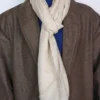 Cream Wool Muffler for both Men and Women