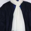Kashmiri Wool White Muffler for both Men and Women