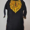 Black Cashmilon Wool Kids Pheran with Aari Work Zohra (5-6years)