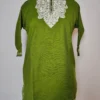 Green Cashmilon Wool Mehnaz Girls Pheran with Aari Work (7-8years)