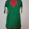 Shazmah Cashmilon Wool Dark Green Pheran with Aari Work for Girls