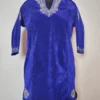 Gulnoor Dark Blue Velvet Pheran with Zari Work (8-9 years)